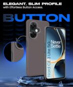 Slim Frameless Back Cover for 1+ OnePlus Nord CE 3 Lite 5G | Ultra Thin Lightweight Design & Camera Protection | Soft Matte Silicone Flexible Mobile Case (Grey) - Image 5