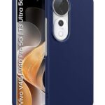 Slim Frameless Back Cover for Vivo V40 | V40 Pro 5G | T3 Ultra 5G | Ultra Thin Lightweight Design & Camera Protection | Soft Matte Silicone Flexible Mobile Case (Blue)