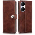 Shock Proof Flip Cover Back Case for Vivo Y100 5G | Magnetic Wallet Leather Case with Stand
