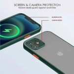 Translucent Hybrid Back Case Cover for Samsung Galaxy A22 5G | F42 5G 2021 | Smoked Matte Back | 360 Degree Protection | Protective Hard Case (Green Bumper) - Image 5