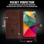 Shock Proof Flip Cover Back Case for Xiaomi Redmi Note 12 4G | Magnetic Wallet Leather Case with Stand - Image 7