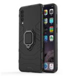 Tough Armor Back Case Mobile Cover for VIVO S1 (Armored | Hybrid PC & TPU | Shock Proof 360 Degree Protection with Ring Holder Kickstand | Carbon Black)
