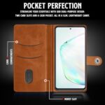 Shock Proof Flip Cover Back Case for Samsung Galaxy Note 10 Lite | Magnetic Wallet Leather Case with Stand - Image 7