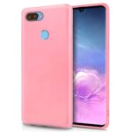 Shock Proof Ultra Thin Back Case for Realme 2 Pro, Matte Anti Slip Soft Thermoplastic Polyurethane Back Case Cover with Camera Protection Bump for Oppo Realme 2 Pro - Baby Pink
