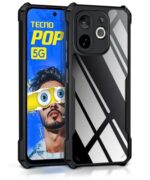 Shock Proof Flip Cover Back Case for Tecno Pop 9 5G | Magnetic Wallet Leather Case with Stand