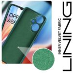Back Cover for Oppo A59 5G | Ultra Slim Soft Rubberised Case | Inner Velvet Fabric Lining | Matte Silicone Flexible Mobile Case | Camera Protection - Green - Image 3