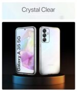 kelpuj Transparent Back Cover Case for Samsung Galaxy A35 5G | Galaxy A55 5G | Raised Bumps for Full Device & Camera Protection Shockproof TPU Silicone Mobile Case Transparent - Image 7