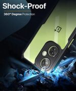 Shock Proof Clear Back Case Mobile Cover for 1+ OnePlus Nord CE 3 Lite 5G (Hard | Hybrid PC + TPU | Full Armour Device & Camera Protection | Black) - Image 5