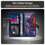 Shock Proof Flip Cover Back Case for Motorola Moto Edge 60 Stylus 5G | Magnetic Wallet Leather Case with Stand - Image 5