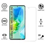 Unbreakable Nano Film Glass Screen Protector for Samsung Galaxy M55 5G | M55s 5G | F55 5G [ Flexible like a Screen Guard, Harder than a Tempered Glass ]  Pack Of 2 - Image 5