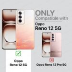 Shock Proof Flip Cover Back Case for Oppo Reno 12 5G | Magnetic Wallet Leather Case with Stand - Image 3