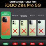 Back Cover for iQOO Z9s Pro 5G | Vivo T3 Pro 5G | Ultra Slim Soft Rubberised Case | Inner Velvet Fabric Lining | Matte Silicone Flexible Mobile Case | Camera Protection - Black - Image 3