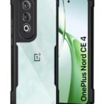 Shock Proof Clear Back Case Mobile Cover for 1+ OnePlus Nord CE 4 5G (Hard | Hybrid PC + TPU | Full Armour Device & Camera Protection | Earthy Black)