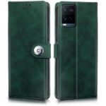 Shock Proof Flip Cover Back Case for Vivo Y21 | Magnetic Wallet Leather Case with Stand