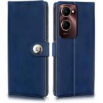 Shock Proof Flip Cover Back Case for Iqoo Z9 Lite | Magnetic Wallet Leather Case with Stand