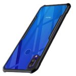 Shock Proof Clear Protective Back Case for REDMI Note 7 - AirEDGE Technology | 360 Degree Camera Protection | Transparent Hybrid Back Case Mobile Cover for XIAOMI MI REDMI Note 7 - Black
