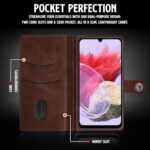 Shock Proof Flip Cover Back Case for Samsung Galaxy M34 5G | Magnetic Wallet Leather Case with Stand - Image 7