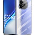 Transparent Back Cover Case for iQOO Neo 10R 5G | Raised Bumps for Full Device & Camera Protection Shockproof TPU Silicone Back Case Mobile Cover Transparent
