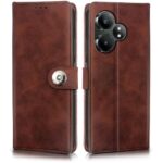 Shock Proof Flip Cover Back Case for Realme Gt 6T 5G | Magnetic Wallet Leather Case with Stand