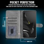 Shock Proof Flip Cover Back Case for Poco M7 Pro 5G | Magnetic Wallet Leather Case with Stand - Image 7