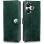 Shock Proof Flip Cover Back Case for Redmi 13 5G | Magnetic Wallet Leather Case with Stand