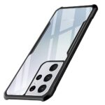 Shock Proof Clear Back Case Mobile Cover for Samsung Galaxy S21 Ultra (Hard | Hybrid PC + TPU | Full Armour Device & Camera Protection | Black)