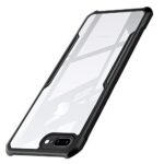 Shock Proof Clear Back Cover Case Mobile Cover for Apple iPhone 8 Plus | 7 Plus (Hard | Hybrid PC + TPU | Full Armour Device & Camera Protection | Black)