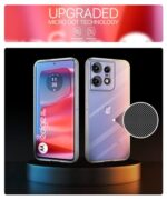 Crystal Clear Transparent Back Case Cover for Motorola Moto Edge 50 Pro | Full Device & Camera Protection Shockproof TPU | Flexible Silicone Back Cover Case Transparent - Image 7
