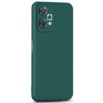 Ultra Slim Soft Rubberised Back Cover for 1+ OnePlus Nord CE 2 Lite 5G | Inner Velvet Fabric Lining | Matte Silicone Flexible Camera Protection Back Case - Green - Image 6