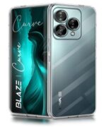 Crystal Clear Transparent Back Case Cover for Lava Blaze Curve | Full Device & Camera Protection Shockproof TPU | Flexible Silicone Back Cover Case Transparent