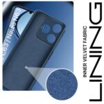 Back Cover for Realme Narzo N63 | Realme C63 4G | Ultra Slim Soft Rubberised Case | Inner Velvet Fabric Lining | Matte Silicone Flexible Mobile Case | Camera Protection - Blue - Image 3