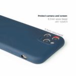 Back Cover for Infinix Note 12 | Ultra Slim Soft Rubberised Case | Inner Velvet Fabric Lining | Matte Silicone Flexible Mobile Case | Camera Protection - Blue - Image 3