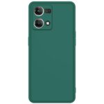 Ultra Slim Soft Rubberised Back Cover with Inner Velvet Fabric Lining, Matte Silicone Flexible Camera Protection for Oppo F21 Pro 4G | - Green - Image 2