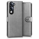 Shock Proof Flip Cover Back Case for Vivo T4 Lite 5G | Magnetic Wallet Leather Case with Stand - Image 3