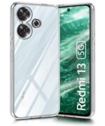kelpuj Crystal Clear Transparent Back Case Cover for Mi Redmi 13 5G | Poco M6 Plus 5G | Full Device & Camera Protection Shockproof TPU | Flexible Silicone Back Cover Case Transparent - Image 5
