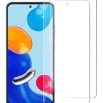 Screen Protector Tempered Glass for Redmi Note 11 | Note 11s | Redmi Note 10 | Note 10S with Full Screen Coverage (Except Edges) (Pack of 2) Clear