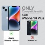 Back Cover for Apple iPhone 14 Plus | Ultra Slim Soft Rubberised Case | Inner Velvet Fabric Lining | Matte Silicone Flexible Mobile Case | Camera Protection - Black - Image 3