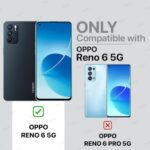 kelpuj Polycarbonate Oppo Reno 6 5G Tough Armor Bumper Back Case Cover | Ring Holder & Kickstand in-Built | Excellent 360? Protection (Blue) - Image 3