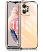 Crystal Clear Transparent Back Case Cover for Xiaomi Redmi Note 12 4G | Full Device & Camera Protection Shockproof TPU | Flexible Silicone Back Cover Case Transparent