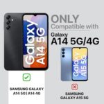 Shock Proof Flip Cover Back Case for Samsung Galaxy A14 5G | Magnetic Wallet Leather Case with Stand - Image 3