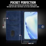 Shock Proof Flip Cover Back Case for Vivo V27 | Magnetic Wallet Leather Case with Stand - Image 5