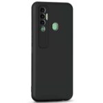 Protective Sleek Back Case Cover for Tecno Spark 7 Pro (Flexible | Silicone | Shock Proof, Anti Slip, Soft Rubberised | Pitch Black) - Image 3
