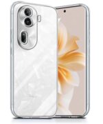 kelpuj Crystal Clear Transparent Back Case Cover for Oppo Reno 11 Pro 5G | Full Device & Camera Protection Shockproof TPU Silicone Back Cover Case Transparent - Image 5