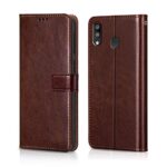 Shock Proof Flip Cover Back Case for Samsung Galaxy M20 | Magnetic Wallet Leather Case with Stand