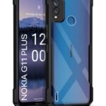 Shock Proof Clear Back Case Mobile Cover for Nokia G11 Plus (Hard | Hybrid PC + TPU | Full Armour Device & Camera Protection | Black)