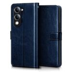 Shock Proof Flip Cover Back Case for Vivo T4 Lite 5G | Magnetic Wallet Leather Case with Stand - Image 3