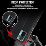 Shock Proof Flip Cover Back Case for Xiaomi Redmi Note 10 | Magnetic Wallet Leather Case with Stand - Image 7