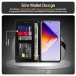 Shock Proof Flip Cover Back Case for Infinix Note 40 Pro | Magnetic Wallet Leather Case with Stand - Image 5