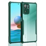 Shock Proof Clear Back Case Mobile Cover for Xiaomi Redmi Note 10 | Note 10s (Hard | Hybrid PC + TPU | Full Armour Device & Camera Protection | Camo Green)