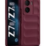Ultimate Silicon Back Cover Case for iQOO Z7s 5G | iQOO Z7 5G | Military Grade Drop Protection Shockproof Bumper | Anti-Slip Grip | Scratch Proof Micro-Fibre Cloth Inside (Crimson Red)